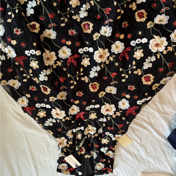 Floral Appliqué High Neck Midi Dress - Picture 8 of 8